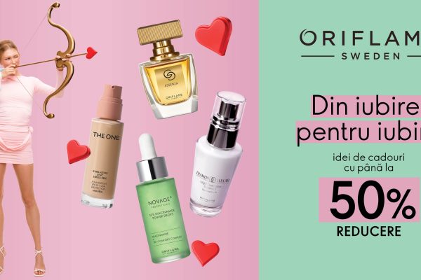 cadouri cosmetice, parfumuri cadou Oriflame, Valentine’s Day reduceri, beauty gift ideas, seturi cosmetice pentru femei, oferte Oriflame România